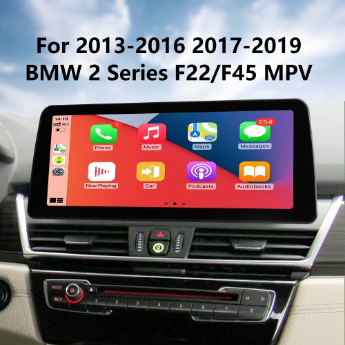 OEM 12,3 pouces Android 11.0 pour 2013-2016 2017-2019 BMW Série 2 F22/F45 MPV Radio Bluetooth HD Écran tactile Système de navigation GPS compatible Carplay DAB+