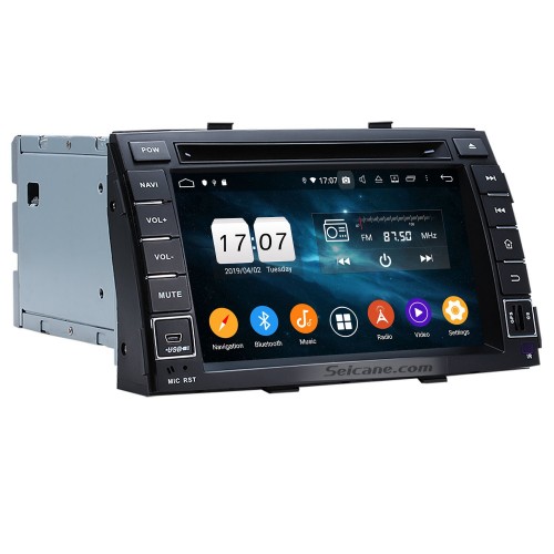 Android 10.0 Radio Lecteur DVD Système de Navigation pour KIA SORENTO 2010 2011 2012 avec Bluetooth HD Écran Tactile Lien Miroir GPS OBD2 DVR USB WIFI Caméra de Recul Carplay