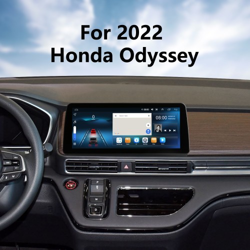Écran tactile HD 12,3 pouces Android 12.0 pour 2022 Honda Odyssey Système de navigation GPS Lecteur DVD de voiture avec Wifi Réparation d'autoradio Support de navigation de rechange TV numérique HD