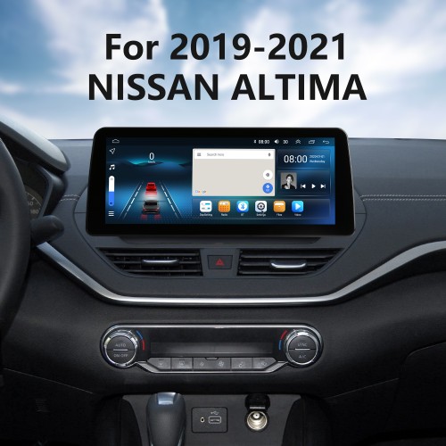 Écran tactile HD stéréo Android 12.0 Carplay 12,3 pouces pour 2019 2020 2021 Nissan Teana Remplacement radio avec navigation GPS Bluetooth Prise en charge FM/AM Caméra de recul WIFI