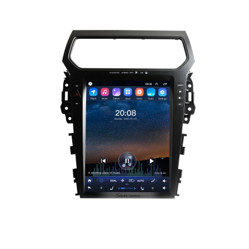 Pour 2011 2012 2013-2019 Ford Explorer TX4003 Autoradio à écran tactile 12,1 pouces avec prise en charge Bluetooth Carplay DSP intégrée Navigation GPS Caméra 360 ° Commande au volant