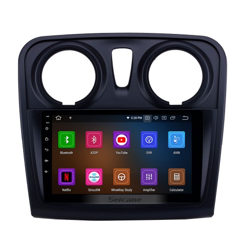OEM 9 pouces Android 13.0 Radio pour 2012-2020 Renault Dacia Sandero Bluetooth HD Écran tactile Navigation GPS Prise en charge de Carplay Caméra arrière
