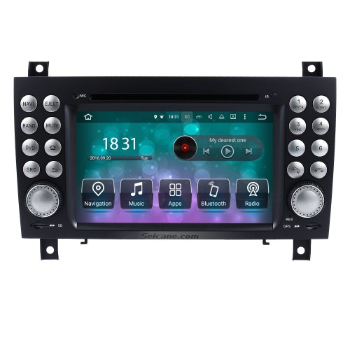 Lecteur DVD OEM Android 10.0 Système de navigation GPS pour 2004-2012 Mercedes-Benz SLK W171 R171 avec vidéo HD 1080P Bluetooth écran tactile Radio WiFi TV Caméra de recul commande au volant USB SD
