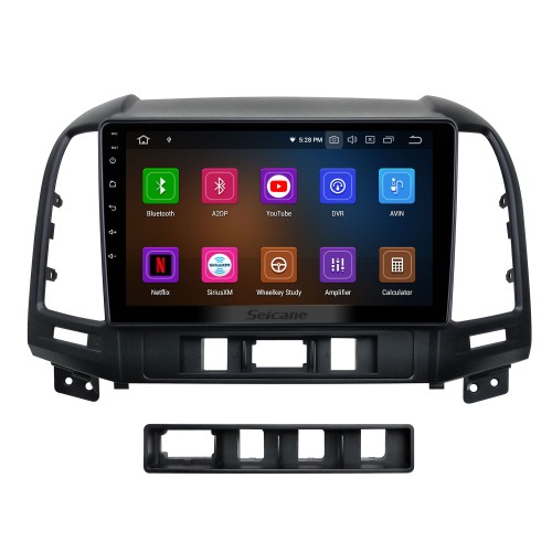 9 pouces Android 13.0 pour HYUNDAI SANTAFE RHD 2006-2012 Système de navigation radio GPS avec écran tactile HD Prise en charge Bluetooth Carplay OBD2