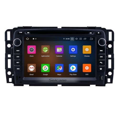 7 pouces Android 12.0 Aftermarket Radio HD Unité principale à écran tactile pour 2007-2012 General GMC Yukon Chevy Chevrolet Tahoe Buick Enclave Hummer H2 Stéréo de voiture Système de navigation GPS Bluetooth Téléphone WIFI Support OBDII DVR USB Commande 