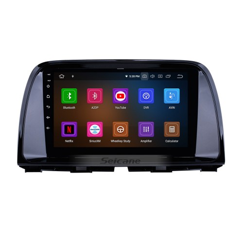 9 pouces OEM Android 12.0 Radio Système de navigation GPS pour 2012 2013 2014 2015 MAZDA CX-5 avec écran tactile capacitif Bluetooth TPMS DVR OBD II Caméra arrière AUX WiFi HD 1080P Vidéo Appui-tête Moniteur Contrôle USB SD