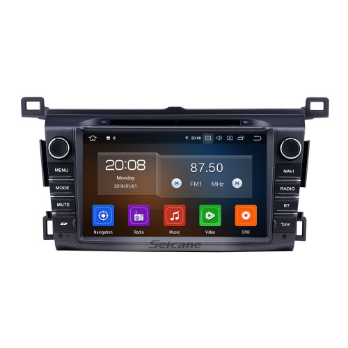 Radio de navigation GPS Android 11.0 de 8 pouces pour Toyota RAV4 2013-2016 avec prise en charge Carplay Bluetooth WIFI USB Mirror Link