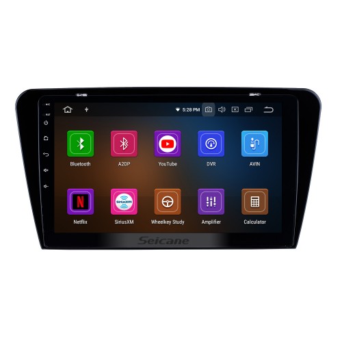 OEM 10,1 pouces 2015 2016 2017 SKODA Octavia (UV) HD Écran tactile Android 12.0 Système de navigation GPS stéréo automatique pour prise en charge Bluetooth / 4G WIFI USB DVR OBD2 Caméra de recul