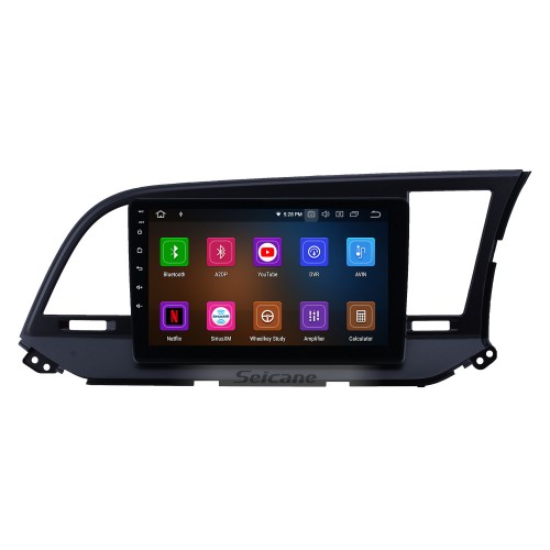 9 pouces Android 12.0 Radio de navigation GPS pour 2015-2016 Hyundai Elantra RHD avec écran tactile HD Carplay AUX Bluetooth soutien 1080p