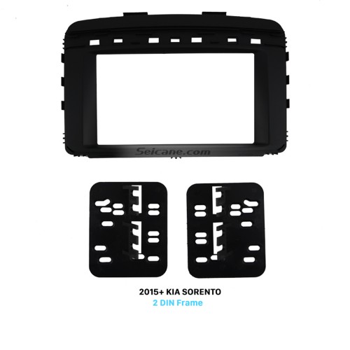 Grand double din Fascia d'autoradio pour 2015+ KIA SORENTO Installation Réduire Tiret Trousse Cadre Panneau Visage assiette