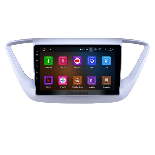9 pouces Android 12.0 Radio pour 2016 Hyundai Verna Bluetooth Wifi HD Écran tactile AUX Navigation GPS Carplay Prise en charge USB DVR TV numérique TPMS