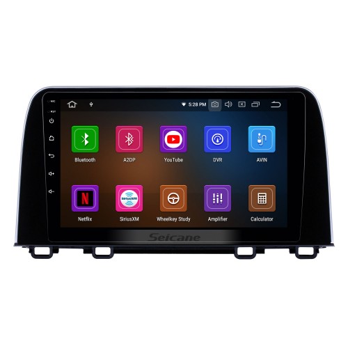 HD Écran tactile 2017 2018 Honda CRV Android 12.0 9 pouces Navigation GPS Radio Bluetooth Carplay AUX musique soutien SWC OBD2 Lien Miroir caméra de recul
