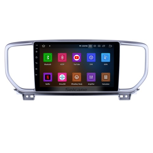 Android 12.0 9 pouces Radio de navigation GPS pour 2018-2019 Kia Sportage R avec écran tactile HD Carplay Bluetooth WIFI Prise en charge AUX AUX Miroir Lien OBD2 SWC
