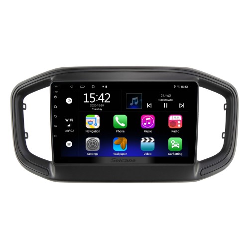 Écran tactile HD de 9 pouces pour 2020 2021 2022 2023 FIAT STRADA Radio Autoradio Lecteur DVD Stéréo de voiture avec prise en charge Bluetooth Commande au volant