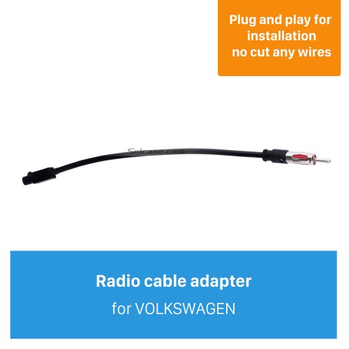 Adaptateur de prise de câble d'antenne de voiture haut de gamme pour VOLKSWAGEN / New Ford