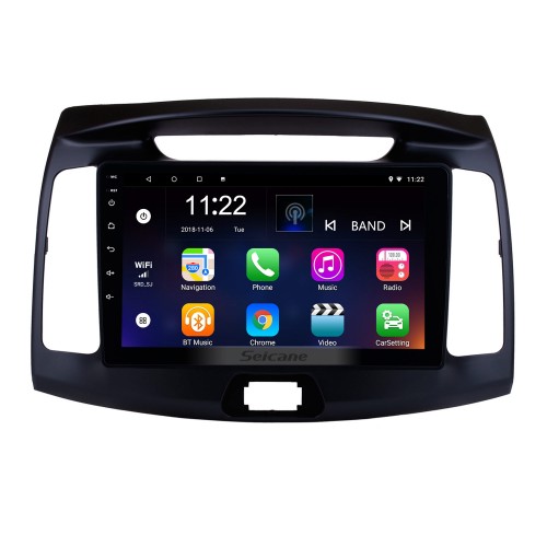 9 pouces Android OEM 5.0.1 2011 2012 2013 Hyundai Elantra Système de navigation GPS Radio avec écran tactile HD 4G WIFI Bluetooth OBD2 TPMS Caméra de recul Direction assistée TV Digital Control Wheel