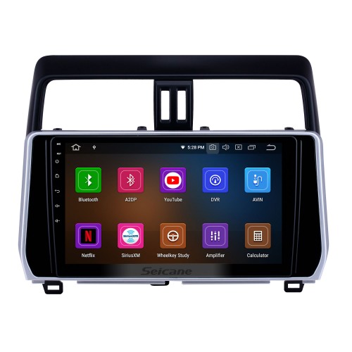 10,1 pouces Android 12.0 Radio de navigation GPS pour 2018 Toyota Prado Bluetooth HD écran tactile AUX Carplay support caméra de recul