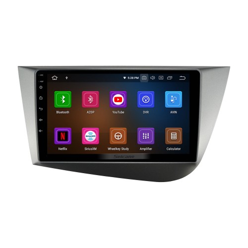 Écran tactile HD 9 pouces Android 13.0 pour Seat Leon 2 MK2 2005 2006 2007-2012 Système de navigation GPS Radio Bluetooth Support Carplay Caméra de recul