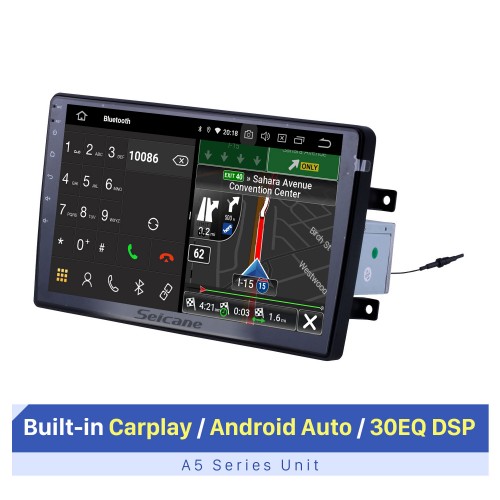 9 pouces Android 10.0 pour 2002 2003 2004 Mercedes Benz Classe C W203 Radio Navigation GPS avec écran tactile HD Prise en charge Bluetooth Carplay DVR