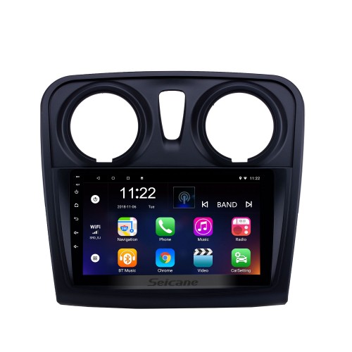 Écran tactile HD 9 pouces Android 13.0 Radio de navigation GPS pour 2012-2020 Renault Dacia Sandero avec prise en charge Bluetooth AUX Carplay TPMS