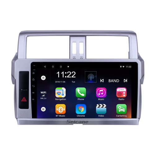 Radio de navigation GPS 10,1 pouces Android 13.0 pour 2014 2015-2017 Toyota Prado avec support Bluetooth à écran tactile HD Caméra de recul Carplay
