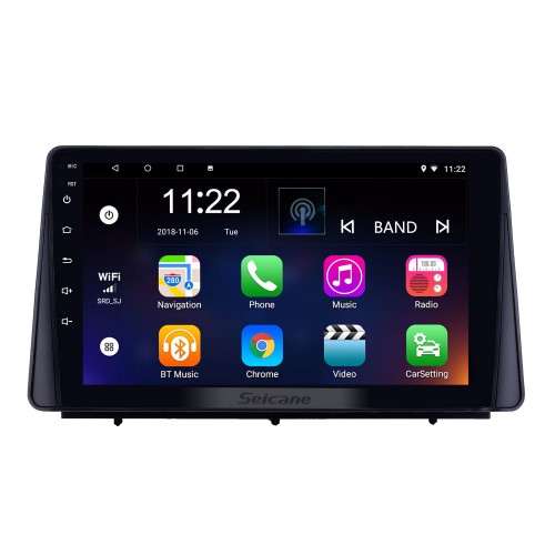 Écran tactile HD 9 pouces Android 13.0 Radio de navigation GPS pour 2019 Ford Focus avec prise en charge Bluetooth AUX Music DVR Carplay Commande au volant