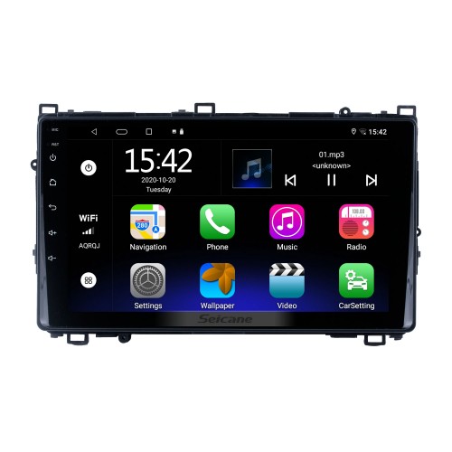 Andriod 13.0 HD Écran tactile 9 pouces Toyota Corolla Autoradio universel Navigation GPS avec prise en charge du système Bluetooth Carplay