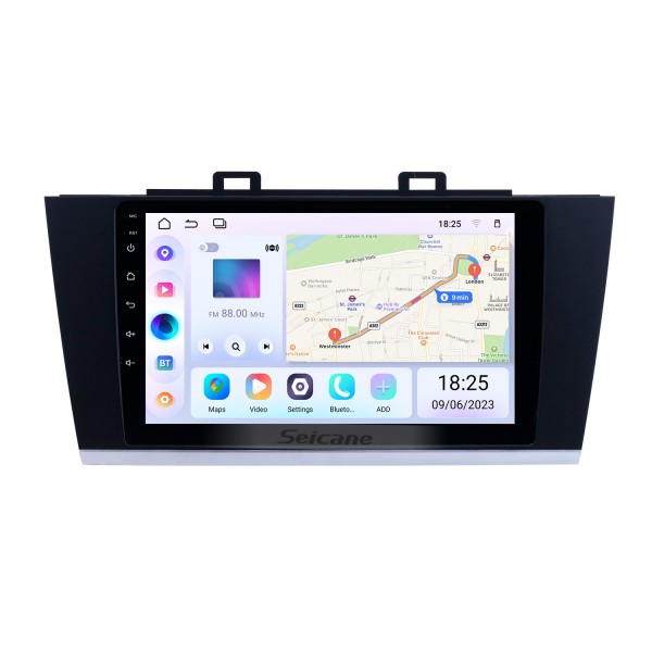 Radio de navigation GPS Android 13.0 de 9 pouces pour 2015 2016 2017 2018 SUBARU LEGACY OUTBACK avec écran tactile HD, prise en charge Bluetooth, caméra arrière Carplay