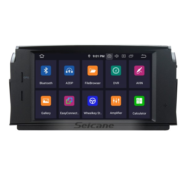 Système de navigation Android 5.1.1 Lecteur DVD GPS 2007-2011 Mercedes-Benz Classe C W204 C180 C200 C230 C30 avec commande au volant Mirror Lien Bluetooth Wifi Caméra de recul OBD2 DAB DVR