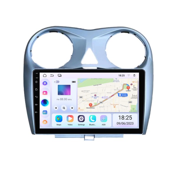 Pour 2010 2011 2012 JAC HEYUE RS Radio Carplay Android 14.0 HD Écran tactile 9 pouces Système de navigation GPS avec prise en charge Bluetooth DVR