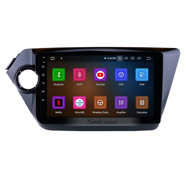 9 pouces Aftermarket Android 13.0 Radio Système de navigation GPS Pour 2012-2015 KIA K2 RIO HD Écran tactile TPMS DVR OBD II Commande au volant USB Bluetooth WiFi Vidéo AUX Caméra arrière