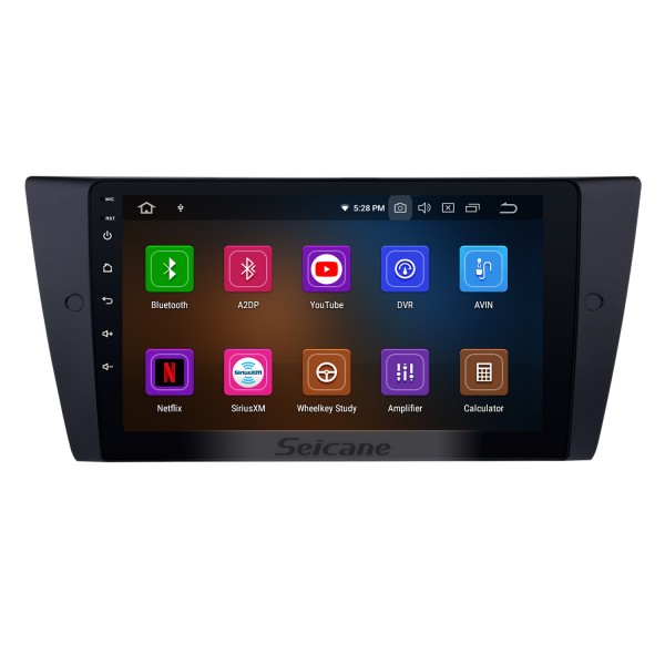 Tout en un Android 13.0 Radio à écran tactile HD 9 pouces pour 2005-2012 BMW Série 3 E90 E91 E92 E93 316i 318i 320i 320si 323i 325i 328i 330i 335i 335is M3 316d 318d 320d 325d 330d 3