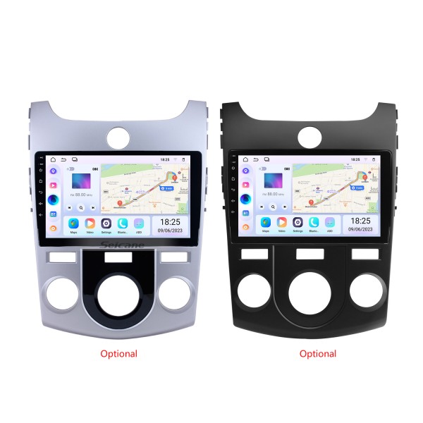 Écran tactile HD de 9 pouces pour 2011 2012 2013-2017 KIA FORTE MANUEL AC GPS Navi Bluetooth Autoradio Réparation Support HD TV numérique
