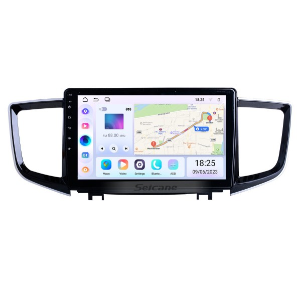 Écran tactile HD 10,1 pouces Android 14.0 pour 2016 Honda Pilot Radio Système de navigation GPS avec support Bluetooth Carplay DAB +