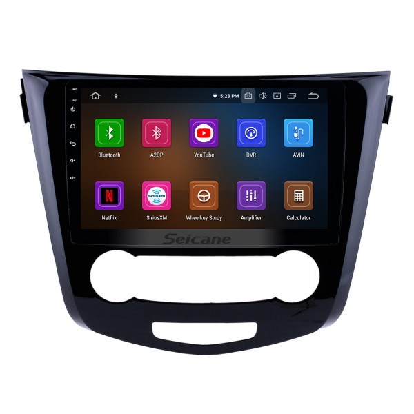Android 13.0 2014 2015 2016 Nissan Qashqai 10,1 pouces HD Écran tactile GPS Radio Système de navigation Unité principale Bluetooth Musique Support ODB2 DVR TPMS Commande au volant 4G