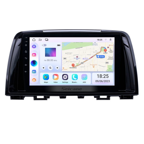 2014-2016 Mazda Atenza (Mazda 6) Android 13.0 HD Écran tactile 9 pouces AUX Bluetooth WIFI USB Navigation GPS Prise en charge de la radio OBD2 SWC Carplay