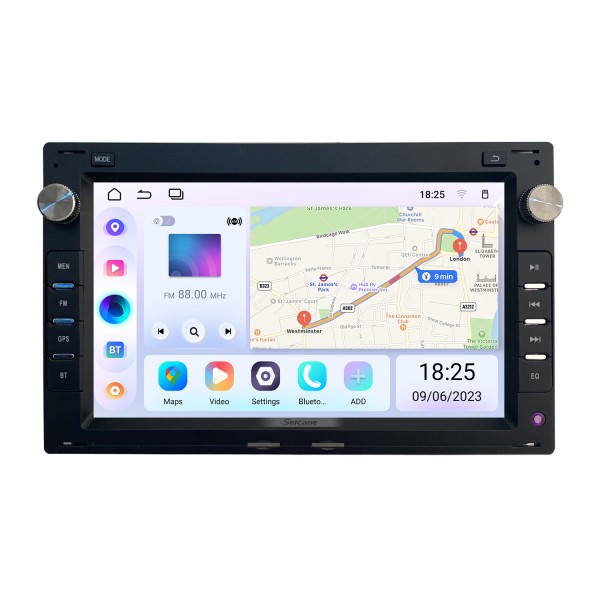 Android 14.0 HD Écran tactile 7 pouces pour 2004 2005 2006-2010 VOLKSWAGEN PASSAT B5 B6 Radio Système de navigation GPS avec prise en charge Bluetooth Caméra arrière Carplay