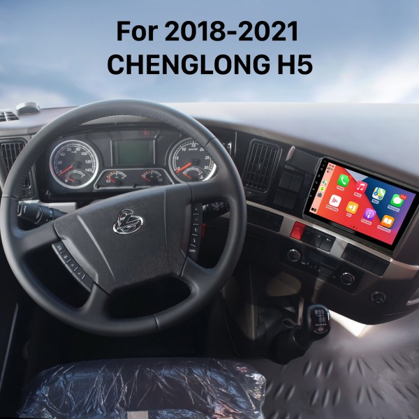 9 pouces Android 14.0 Radio IPS Système de navigation GPS plein écran pour 2018-2021 CHENGLONG H5 avec prise en charge WIFI Bluetooth Commande au volant Caméra AHD DVR