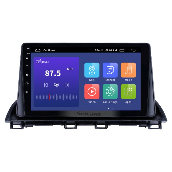 9 pouces Android 10.0 pour 2014 2015 2016-2019 Mazda 3 Axela Système de navigation GPS stéréo avec Bluetooth tactile Carplay