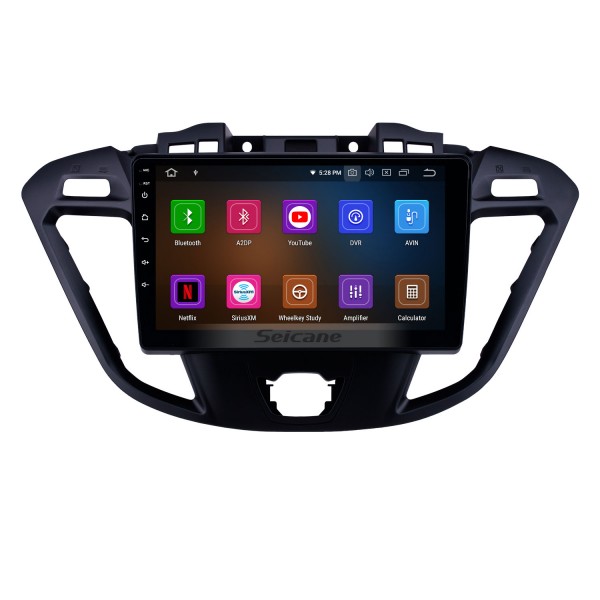 Android 13.0 9 Bluetooth Radio pour 2017 Ford JMC Tourneo Version haute HD à écran tactile GPS Navi Audio avec support Carplay USB WIFI Lecteur de DVD RDS 4G