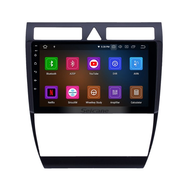 Android 13.0 pour 2004 Audi A6 Radio 9 pouces système de navigation GPS avec Bluetooth HD écran tactile prise en charge de Carplay SWC