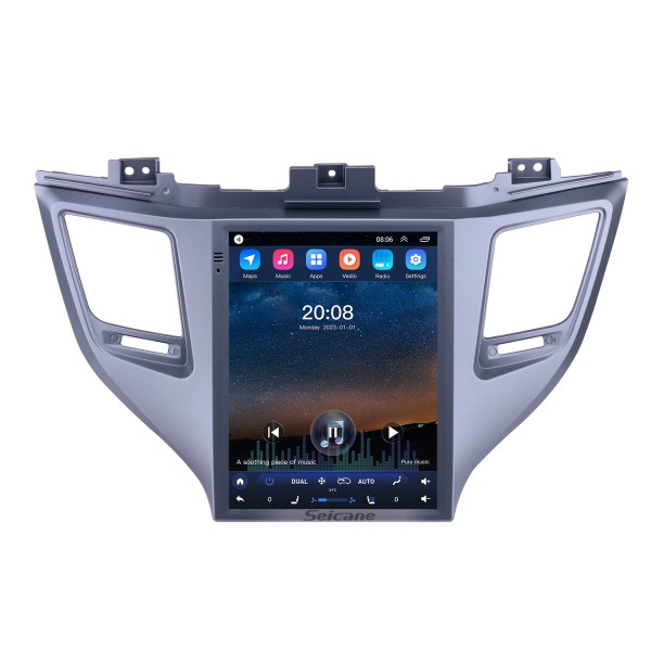 2015 Hyundai Tucson 9,7 pouces Android 10.0 Radio de navigation GPS avec écran tactile HD Prise en charge Bluetooth WIFI Carplay Caméra arrière