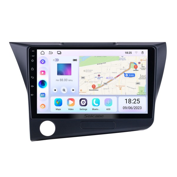 Écran tactile HD 9 pouces Android 13.0 pour 2010 Honda CRZ LHD Radio Système de navigation GPS avec prise en charge Bluetooth Caméra de recul Carplay