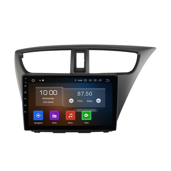 Écran tactile HD 9 pouces Android 13.0 pour 2012 HONDA CIVIC Radio Système de navigation GPS Support Carplay Bluetooth Caméra de recul