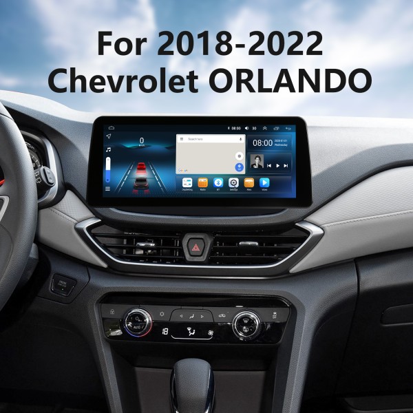 Écran tactile HD stéréo Android 12.0 Carplay 12,3 pouces pour Chevrolet Volrando 2018 2019-2022 Remplacement radio avec navigation GPS Bluetooth Prise en charge FM/AM Caméra de recul WIFI