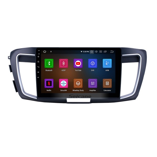 10,1 pouces Android 13.0 Radio pour 2013 Honda Accord 9 Version basse Bluetooth à écran tactile Navigation GPS Carplay Prise en charge USB AUX TPMS DAB + SWC