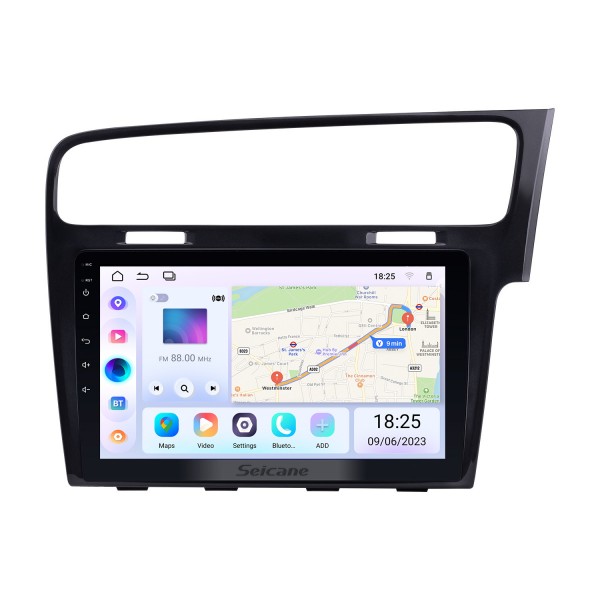 Écran tactile HD 10,1 pouces Android 13.0 pour 2013 2014 2015 VW Volkswagen Golf 7 RHD Radio de navigation GPS avec prise en charge Bluetooth Carplay TPMS