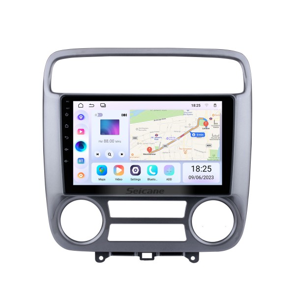 Pour 2001-2004 Honda Stream Radio Android 13.0 HD à écran tactile 9 pouces Système de navigation GPS avec support WIFI Bluetooth Carplay DVR