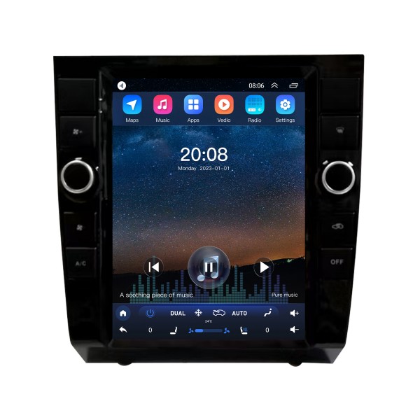 Pour 2002-2008 Audi A4 Radio stéréo Android 10 améliorée avec écran tactile de 9,7 pouces Prise en charge Carplay DSP intégrée Navigation 3D Commande au volant Caméra 360°
