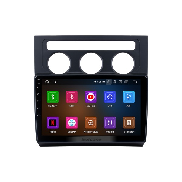 Android 13.0 pour 2004-2008 Volkswagen Touran manuel A/C Radio 10,1 pouces système de navigation GPS avec Bluetooth HD écran tactile prise en charge Carplay DSP